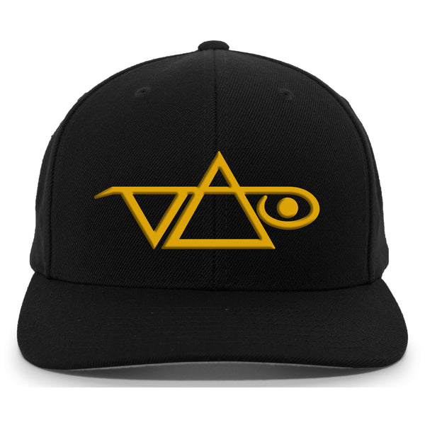 Onyx Gold Thread Black Snapback Hat