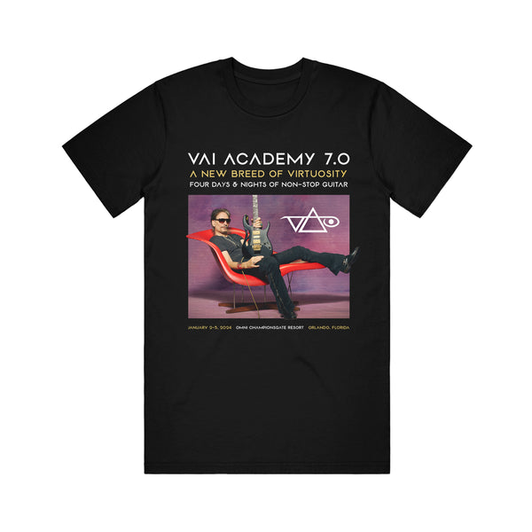 Vai Academy 7.0 Black T-Shirt